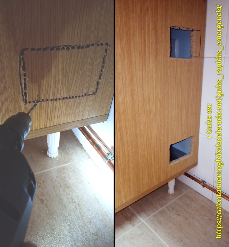 apertura cajas mueble cocina