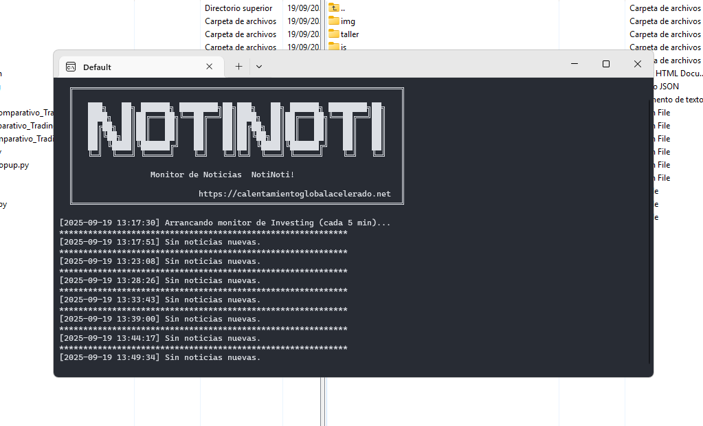 NotiNoti trabajando por nosotros siempre atento